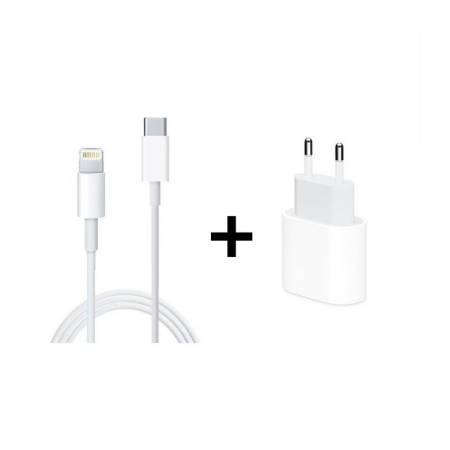 2v1 nabíjecí sada pro Apple zařízení - 20W USB-C (MHJE3ZM/A) + Lightning/USB-C (MQGJ2ZM/A)